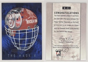 2007-08 ITG Between the Pipes The Mask V Dominik Hasek #M-03 HOF