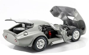 1965 SHELBY COBRA DAYTONA COUPE SILVER 1:18 DIECAST BY SHELBY COLLECTIBLES SC132 - Picture 1 of 7