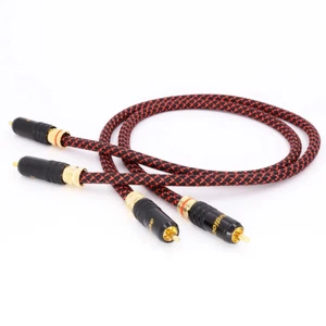 RCA Audio Cable HI-END Pure Copper RCA To RCA Interconnect cable - Picture 1 of 6