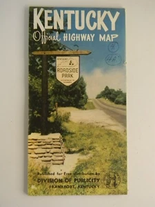 Vintage Kentucky Official Highway Map - Picture 1 of 5