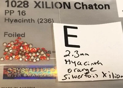 Lote de reparación artesanal de joyería de vidrio P.Bk de diamantes de imitación de Swarovski de 2,5 mm de colección 2004 Foto 1 de 2