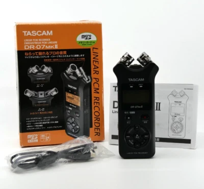 TASCAM DR-07 mk Ⅱ Linear PCM Digital Recorder ENREGISTREUR  PCM LINEAIRE microSD - Image 1 of 4