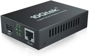 Gigabit Ethernet SFP Media Converter, SFP slot WITHOUT transceiver - Picture 1 of 7