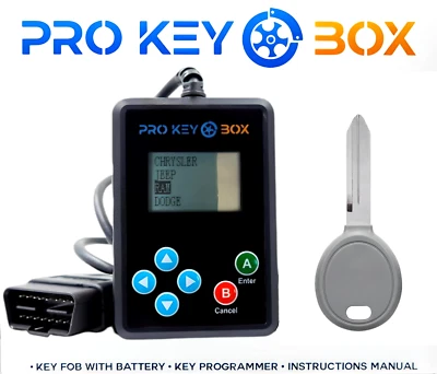 Nueva llave y programador de repuesto para Select Chrysler Dodge Jeep RAM  Foto 1 de 4