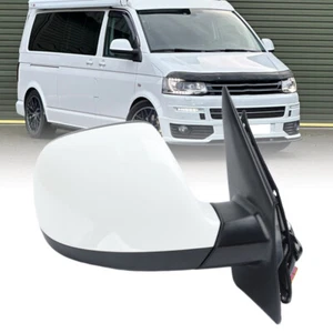 Door Wing Mirror For VW Transporter T5.1 10-15 P/Fold White Right Driver Side - Picture 1 of 12