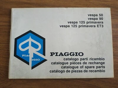 Catalogo parti di ricambio- Piaggio Vespa 50-90-125 Primavera-125 ET3 - Immagine 1 di 4