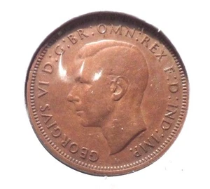 ZIRKULIERT 1938 1/2 PENNY UK MÜNZE! (41615) - Bild 1 von 3