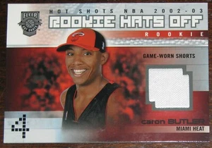  Heat 2002-03 Fleer Hot Shots Rookie Hats Off #174 Caron Butler Shorts #325/350 - Picture 1 of 3