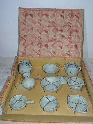 Bonansea santonnier Aubagne Charel Boite dinette taraiette céramique ancien - Immagine 1 di 4