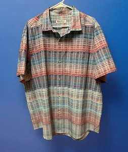 Tommy Bahama Shirt Mens XL Multi ColorBahama Coast Island Zone Button Up EUC - Picture 1 of 7