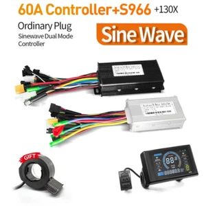 E-bike 24V 36V 48V 17A-60A Controlador de onda sinusoidal de 3 modos 6+S966 Juegos de pantalla LCD - Imagen 1 de 23