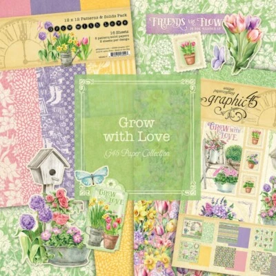 GRAPHIC 45 *GROW WITH LOVE* COMPLETE COLLECTION ~ FLOWERS GARDEN *SHIPS FREE* - Image 1 of 4