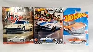 Hot Wheels Mazda Cosmo Lot Of 3 Boulevard White Japan Historics Orange Die Cast - Picture 1 of 5