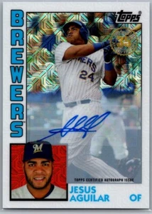 2019 Topps Silver Pack 1984 Topps Baseball Auto /199 Jesus Aguilar #T84-44 - Picture 1 of 2