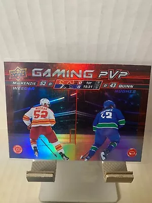 2024-25 Upper Deck Gaming MacKenzie Weegar/Quinn Hughes #GPVP-18 - Image 1 of 2