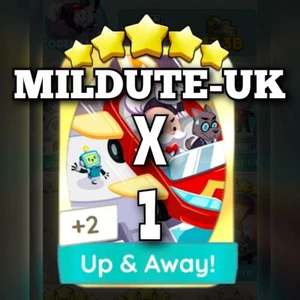 1 x Up & Away! - Pegatina dorada (juego - 16) Mono_poly_go GOLDEN BLITZ (envío rápido) - Imagen 1 de 1
