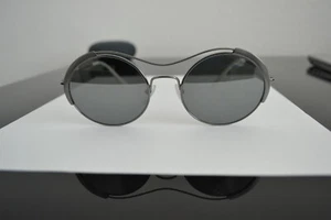 PRADA Damen SPR55V Runde 53 mm Sonnenbrille in Schwarz/Grau - Bild 1 von 10