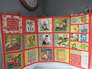 American Jane Patterns Sandy Klop For Moda Cotton BOOK Fabric Panel 24x44 RARE - Picture 1 of 9