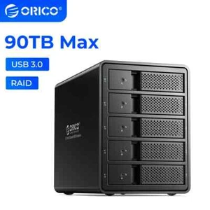 ORICO 5 Bay Raid USB3.0 to SATA External Hard Drive Enclosure for 3.5\'\' HDD - Picture 1 of 15