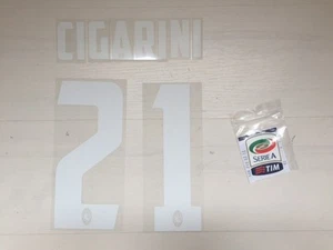 Fw15 Set Name And Number Atalanta 21 Cigarini For Jersey Home Shirt - Picture 1 of 1