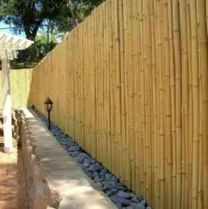 Bamboo Fencing Thick Rolled Backyard Patio Garden Privacy Screen 4 x 8 ft Fence - Picture 1 of 10