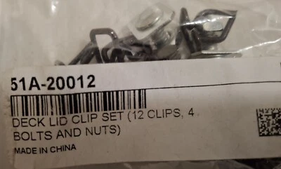 1946 Ford Car Deck Lid Moulding Clip kit, 51A-20012 - Image 1 of 3