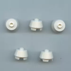 Lego x 5 weiße Steine, rund 2 x 2 Kegelstumpf - Bild 1 von 1