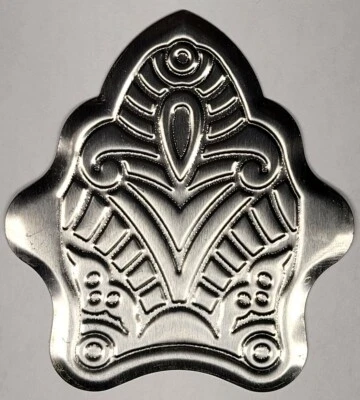 Abrazadera de listones de baúl cofre vapor antiguo acero decorativo metal vintage retro antiguo  Foto 1 de 4