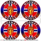 Norway Norge Kongeriket Noreg Norwegian 50Mm2 Bumper Helmet Sticker Decal X4