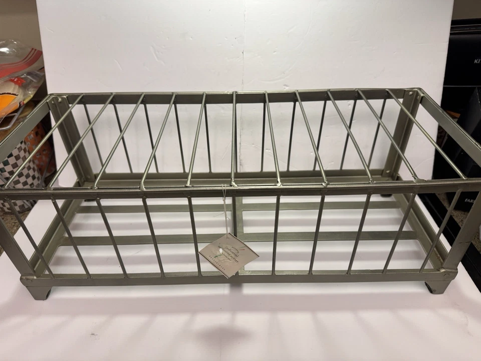 Clasificador de revistas industriales Pottery Barn - Metal - 24x10 Foto 1 de 4