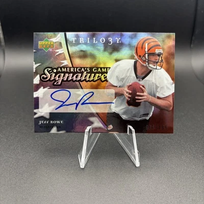 2007 Upper Deck Trilogy - Signature Future Jeff Rowe #FS-RO /199 (AU, RC) Auto - Image 1 of 2