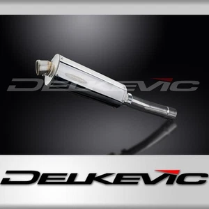TRIUMPH DAYTONA 2001-2002 350mm OVAL STAINLESS BSAU SILENCER EXHAUST KIT - Picture 1 of 4