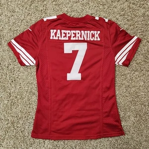 Colin Kaepernick #7 San Francisco 49ers NFL NIKE Red On Field Jersey Women's MED - Picture 1 of 10