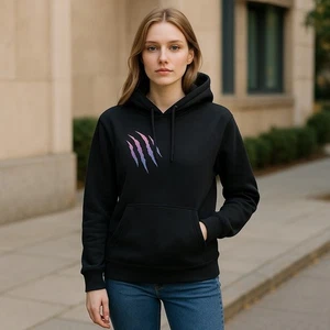 * PORT & COMPANY Black Hooded Pullover Size SMALL - Picture 1 of 5