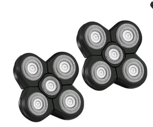 2pz Rasoio Elettrico 5 in 1 Sostituibile Alternativa TESTA Capelli Barba Rasoio TRIMMER - Foto 1 di 6