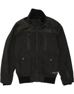 JACK & JONES Mens Bomber Jacket UK 40 Large Black Polyester BB12 - Picture 1 of 3