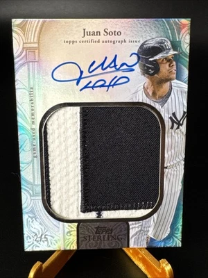 Juan Soto 2025 Topps Sterling Jumbo Parche Automático/5 Yankees TSAR-JSO EN Tarjeta Automático Foto 1 de 4