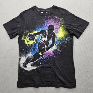 Xersion Men Size Extra Large Black Short Sleeve Basketball Graphic T-Shirt - Picture 1 of 8