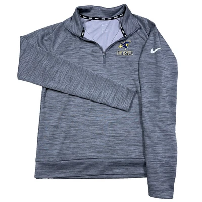 Suéter ETSU Buccaneers Mujer XS Gris Pullover Cuarto Cremallera Nike Dri Fit Brezo Foto 1 de 4