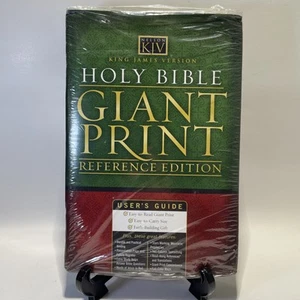 Giant Print Reference Bible-kjv - Leather Bound By Thomas Nelson - New! - Picture 1 of 8