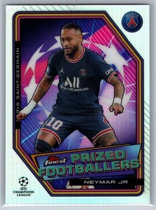 2021 Topps Finest UEFA Neymar Jr Prized Footballers #PF-8 Paris Saint-Germain - Imagen 1 de 2