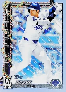 2025 TOPPS HOLIDAY SP LIGHT BLUE GLITTER H200 SHOHEI OHTANI LOS ANGELES DODGERS - Picture 1 of 2