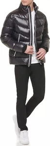New $225 GUESS Black Puffer Winter Jacket with BLACK Zippers Men's Size XL - Picture 1 of 12