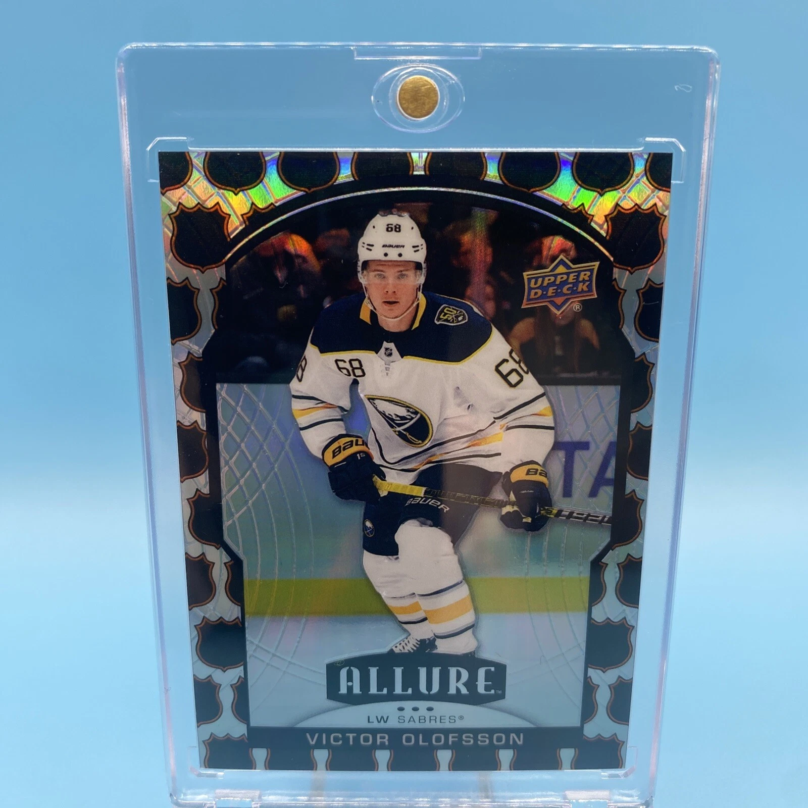 2020-21 Upper Deck Allure 1945 NHL Shield /45 Victor Olofsson #42 Shield