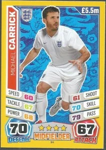 TOPPS MATCH ATTAX  BRAZIL 2014 WORLD CUP- #094-ENGLAND-MICHAEL CARRICK - Picture 1 of 1