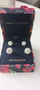 Nanette Lepore, Damen Ohrsteker, 2 Paar, neu,Sterling Silber - Bild 1 von 1