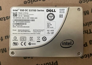 Dell 6P5GN 200GB Intel DC S3700 Series SSDSC2BA200G3 SATA 6Gb/s 2.5" SSD - Picture 1 of 1