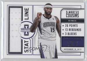 2013-14 Panini Innovation Stat Line Jerseys /299 DeMarcus Cousins #21