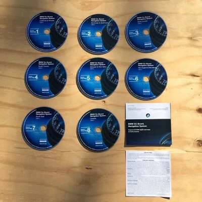BMW On-Board Navigation System Discs (Version: 2005-2) Complete Set w/ Case - Image 1 of 4