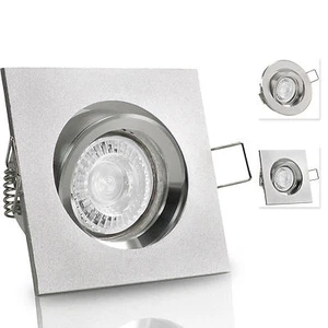 LED Einbau Spots dimmbar 230V Set 7W 120° Strahler Leuchte GU10 Lampen AL-BUC - Bild 1 von 15